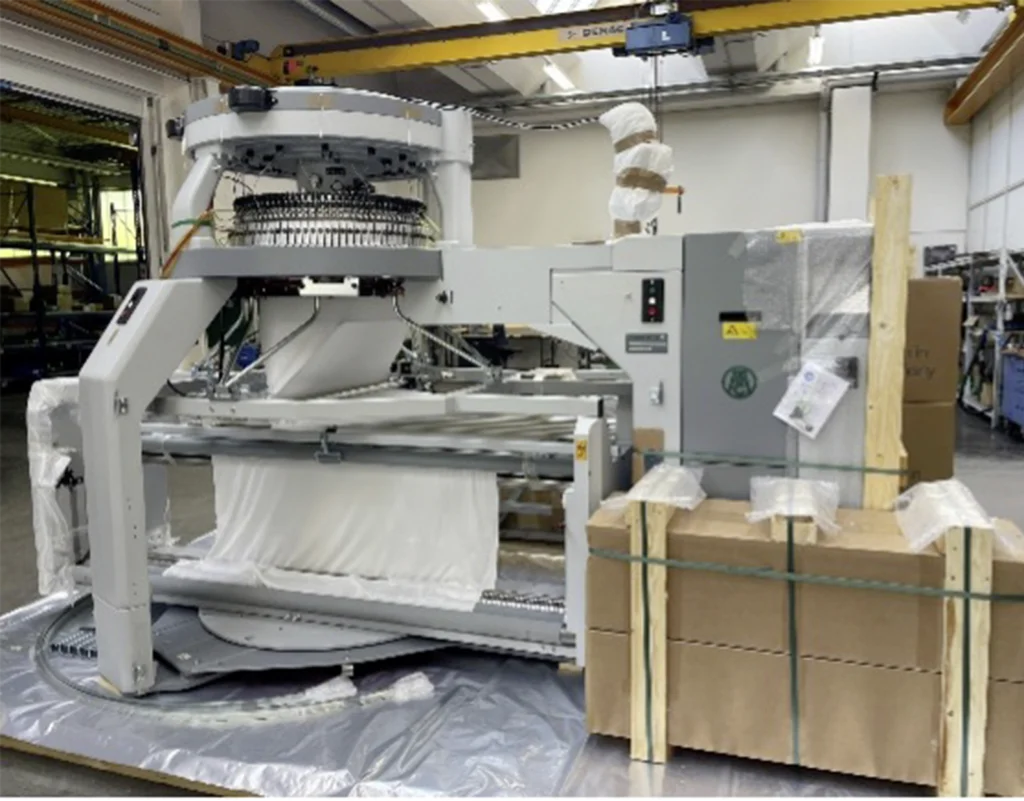Mayer & Cie. Global circular knitting machines ready for shipment in Albstadt