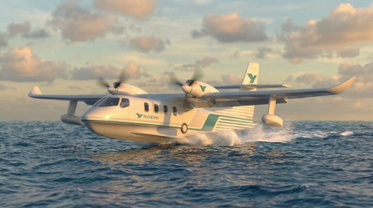 NOEMI Aerospace all-electric amphibious aircraft with Syensqo composite materials
